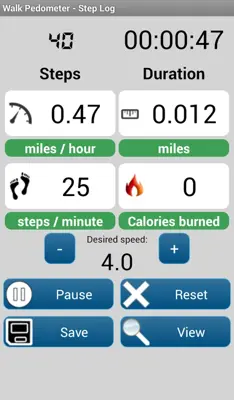 Walk Pedometer - Step Log android App screenshot 2